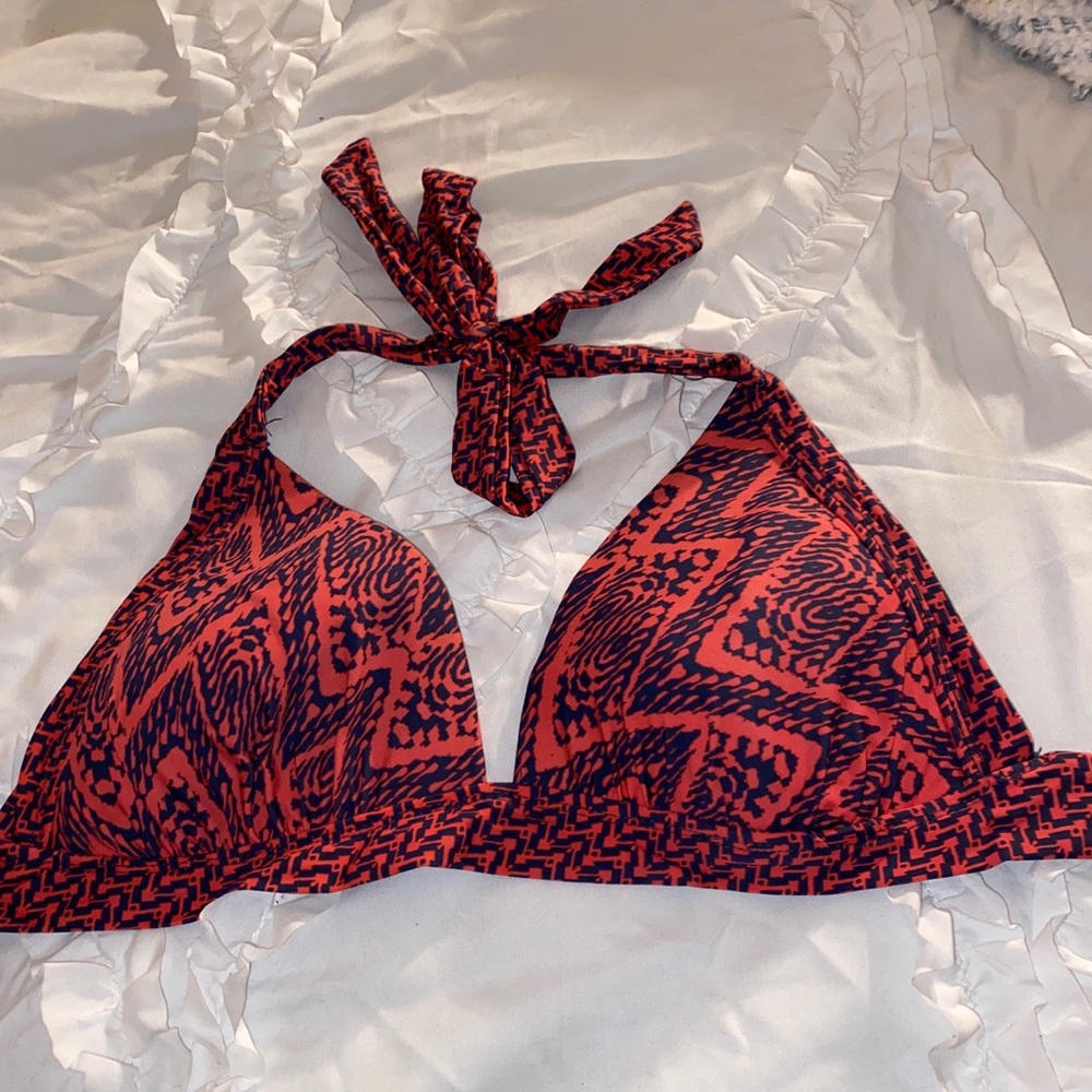 Pink And Blue Bathing Suit Top